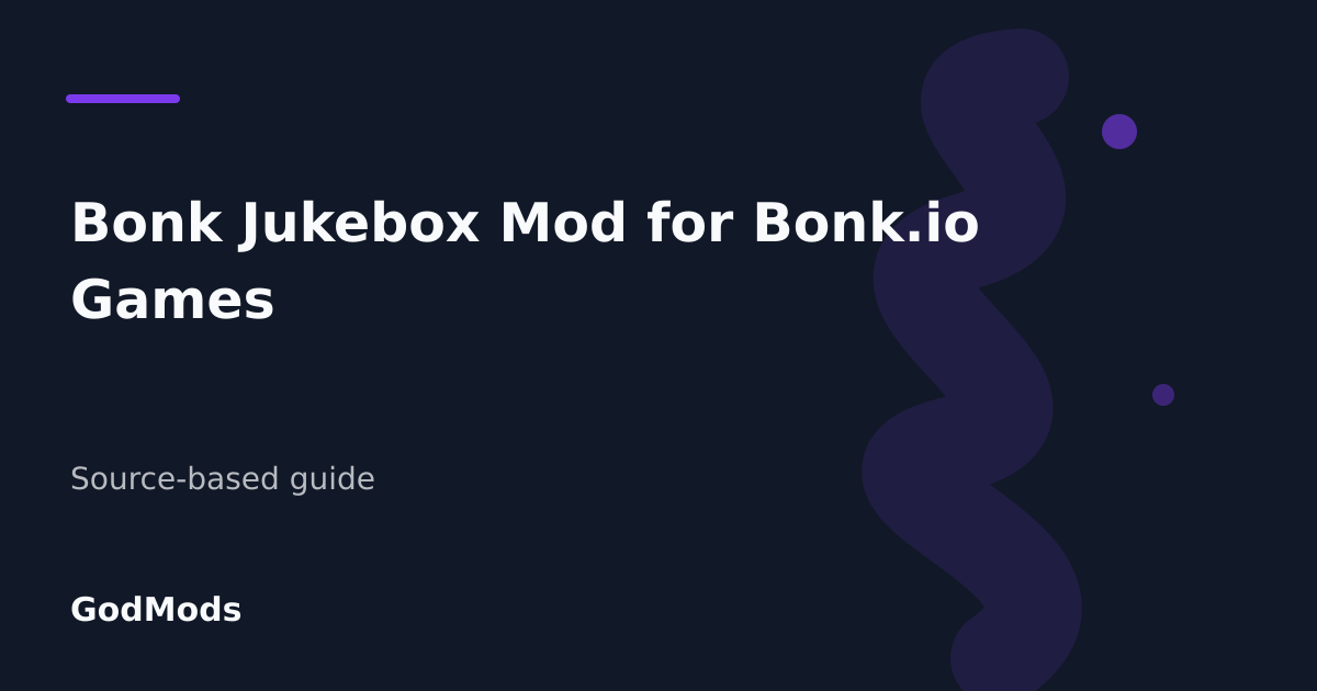 Editorial cover for Bonk Jukebox Mod for Bonk.io Games