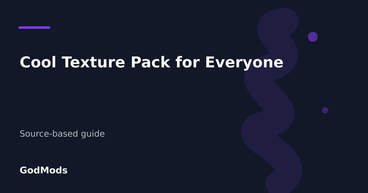 Editorial cover for Cool Texture Pack for Everyone