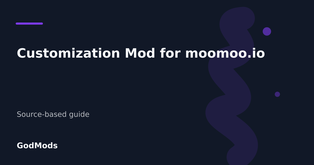 Editorial cover for Customization Mod for moomoo.io