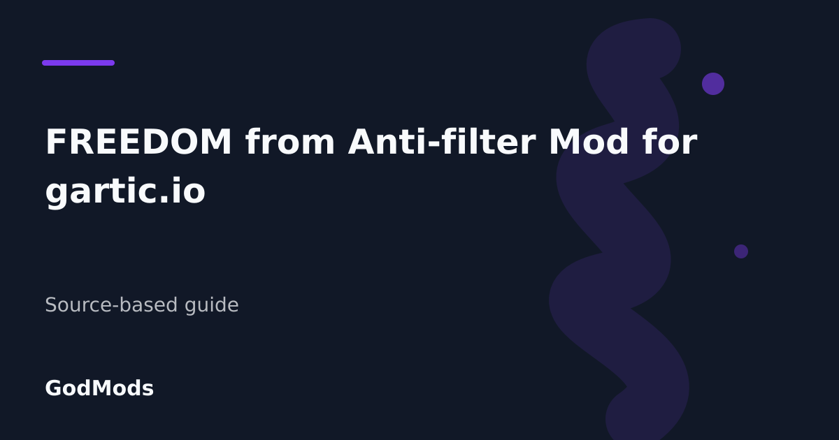 Editorial cover for FREEDOM from Anti-filter Mod for gartic.io