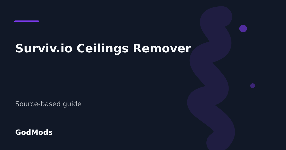 Editorial cover for Surviv.io Ceilings Remover