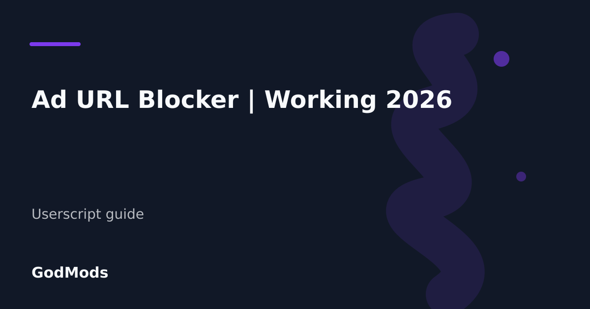 Editorial cover for Ad URL Blocker | Working 2026