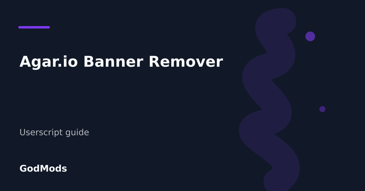 Editorial cover for Agar.io Banner Remover