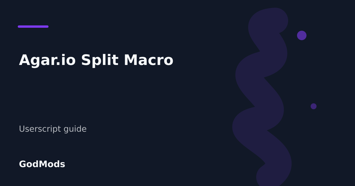 Editorial cover for Agar.io Split Macro