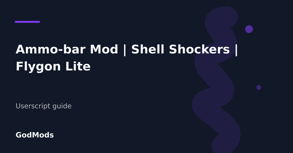 Editorial cover for Ammo-bar Mod | Shell Shockers | Flygon Lite