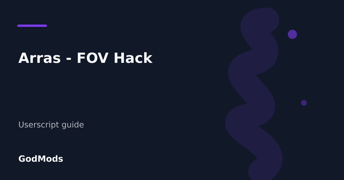 Editorial cover for Arras - FOV Hack
