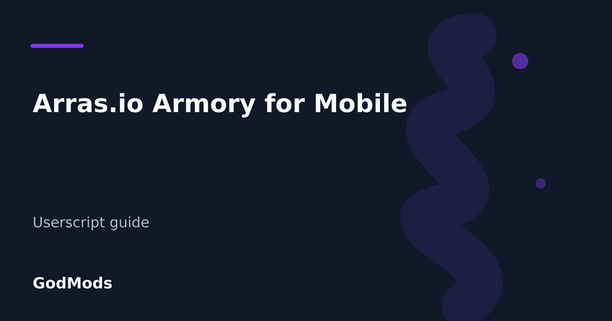 Editorial cover for Arras.io Armory for Mobile