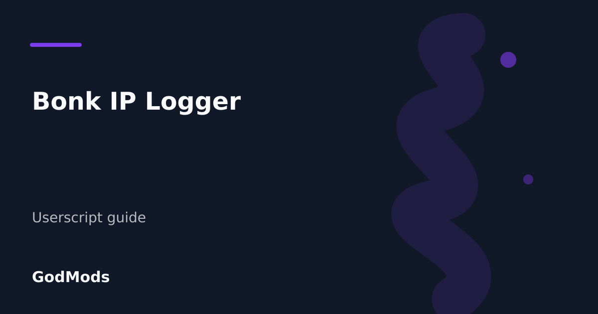 Editorial cover for Bonk IP Logger