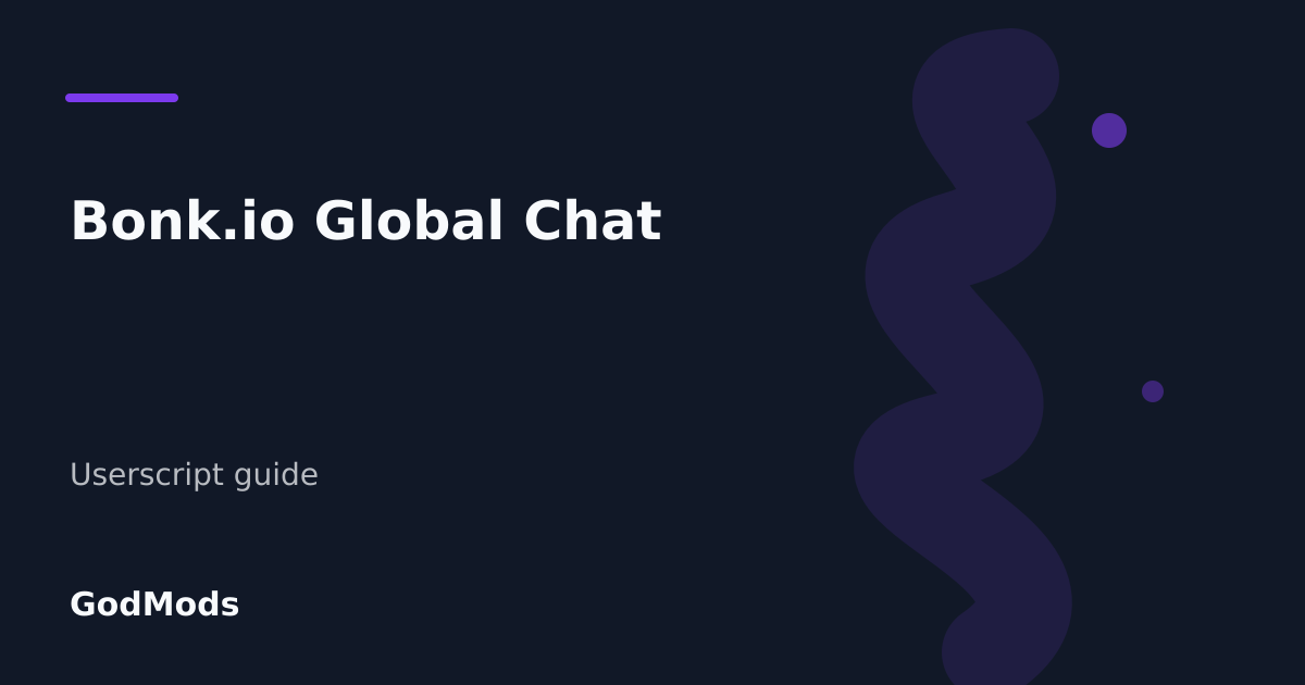 Editorial cover for Bonk.io Global Chat