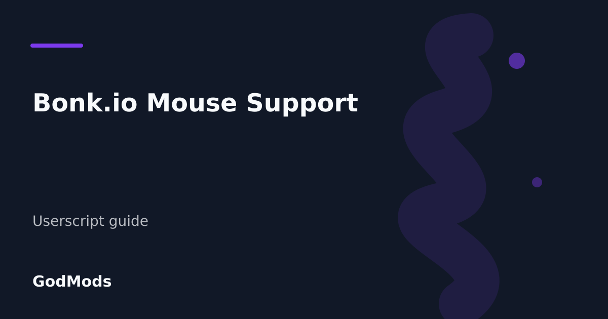 Editorial cover for Bonk.io Mouse Support
