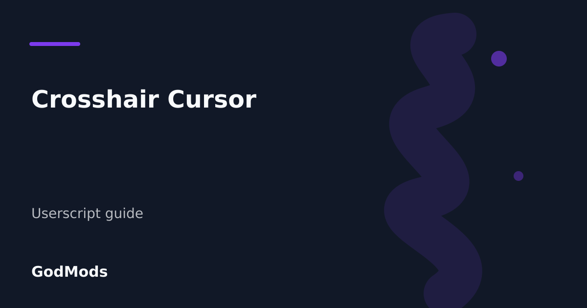 Editorial cover for Crosshair Cursor