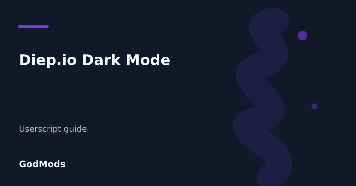 Editorial cover for Diep.io Dark Mode