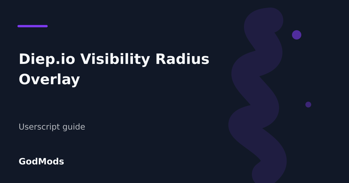 Editorial cover for Diep.io Visibility Radius Overlay