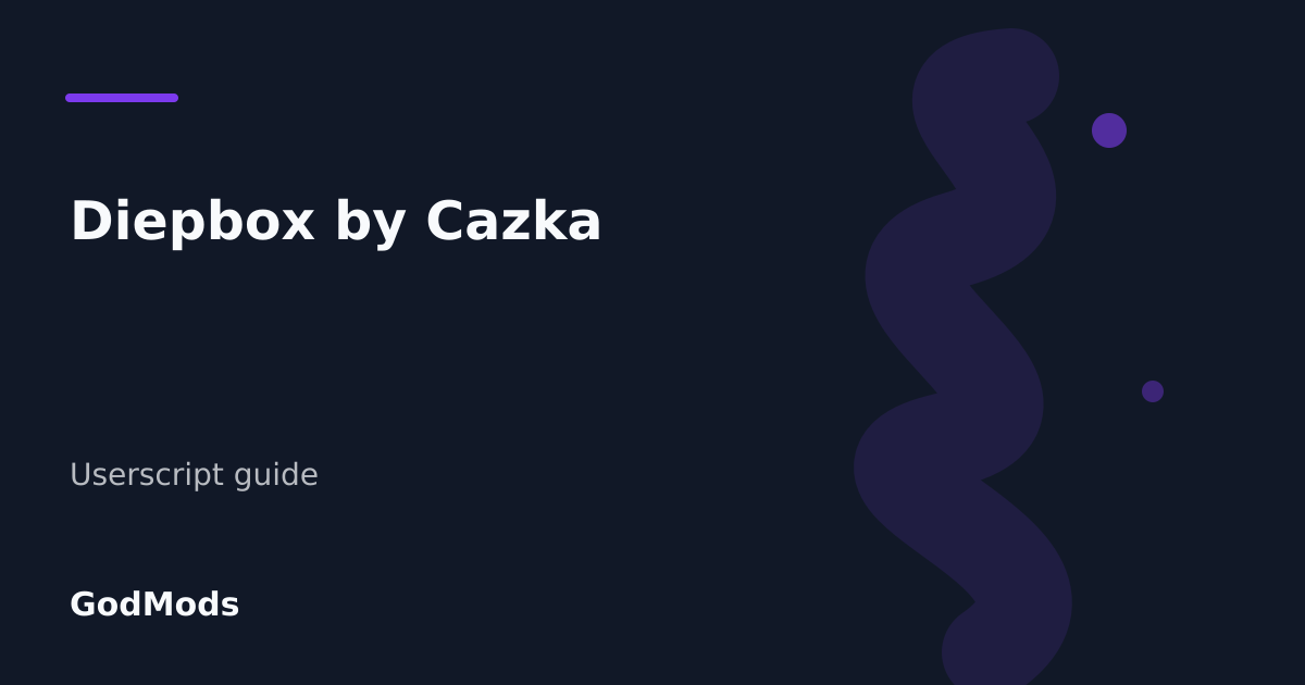 Editorial cover for Diepbox by Cazka