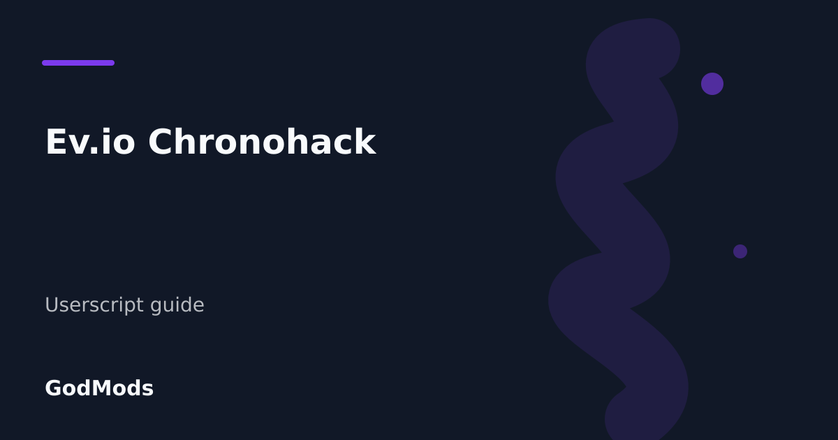 Editorial cover for Ev.io Chronohack