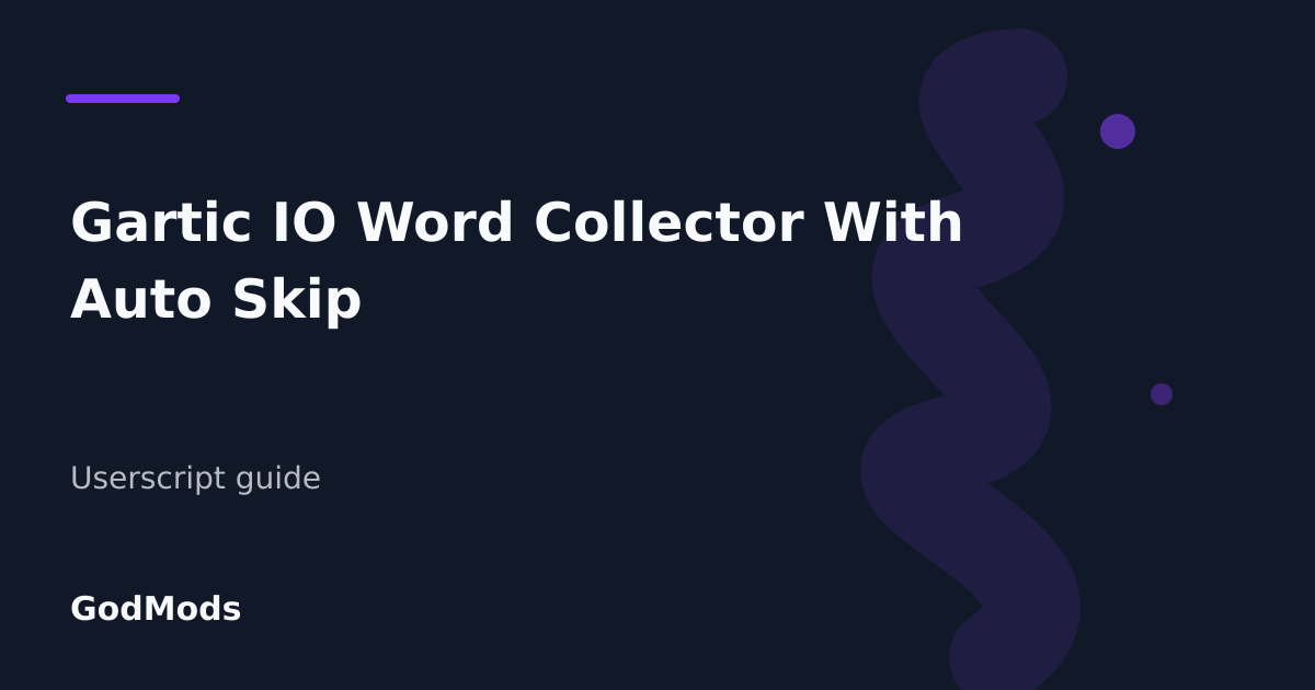 Editorial cover for Gartic IO Word Collector With Auto Skip