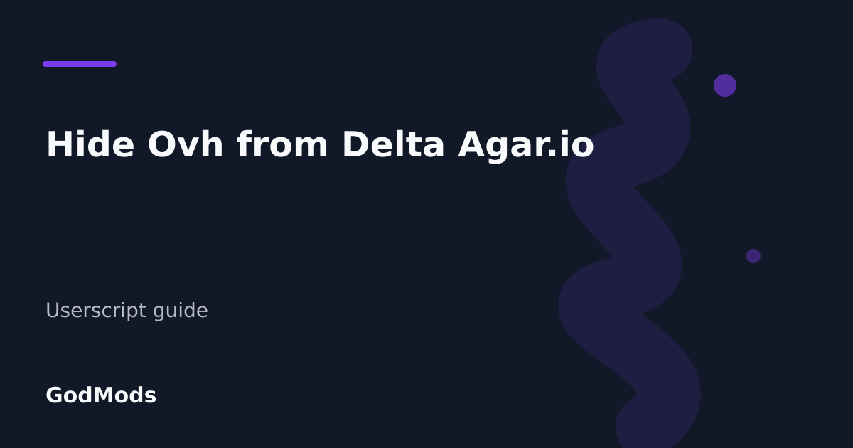 Editorial cover for Hide Ovh from Delta Agar.io