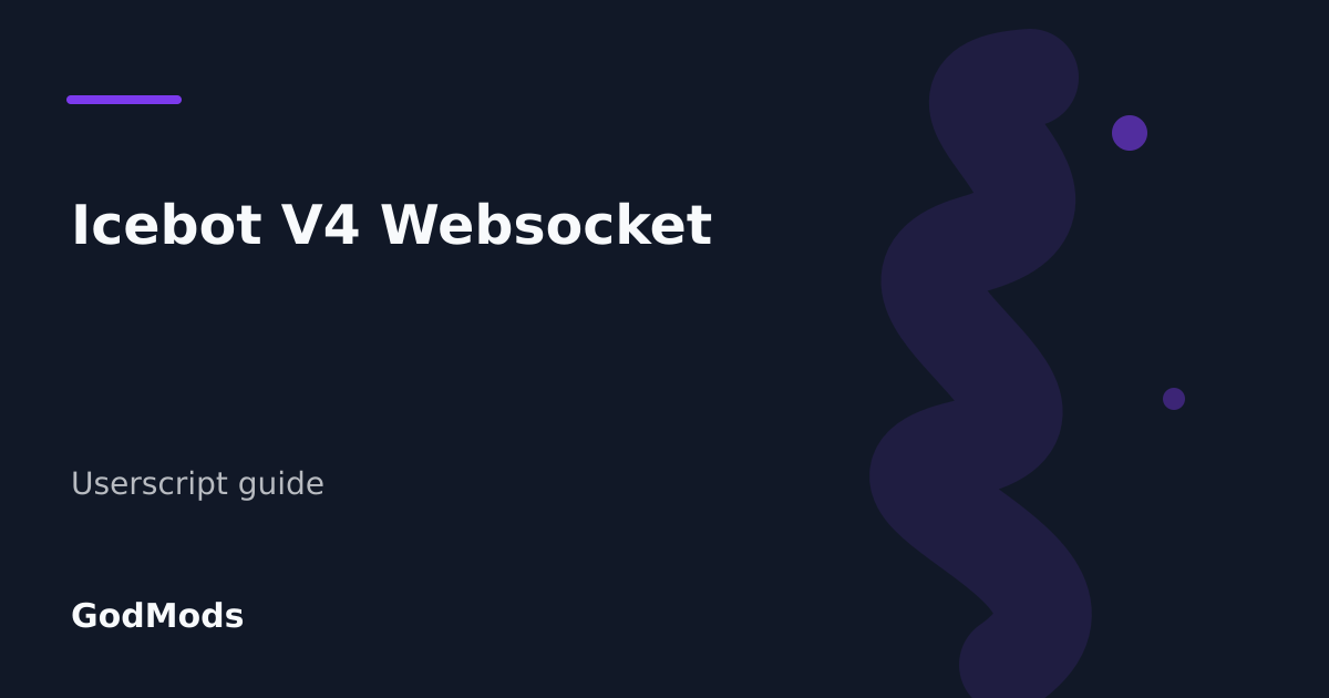 Editorial cover for Icebot V4 Websocket