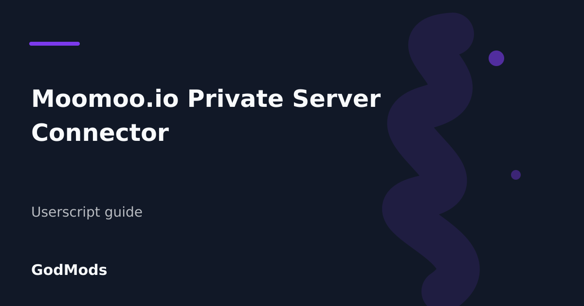 Editorial cover for Moomoo.io Private Server Connector