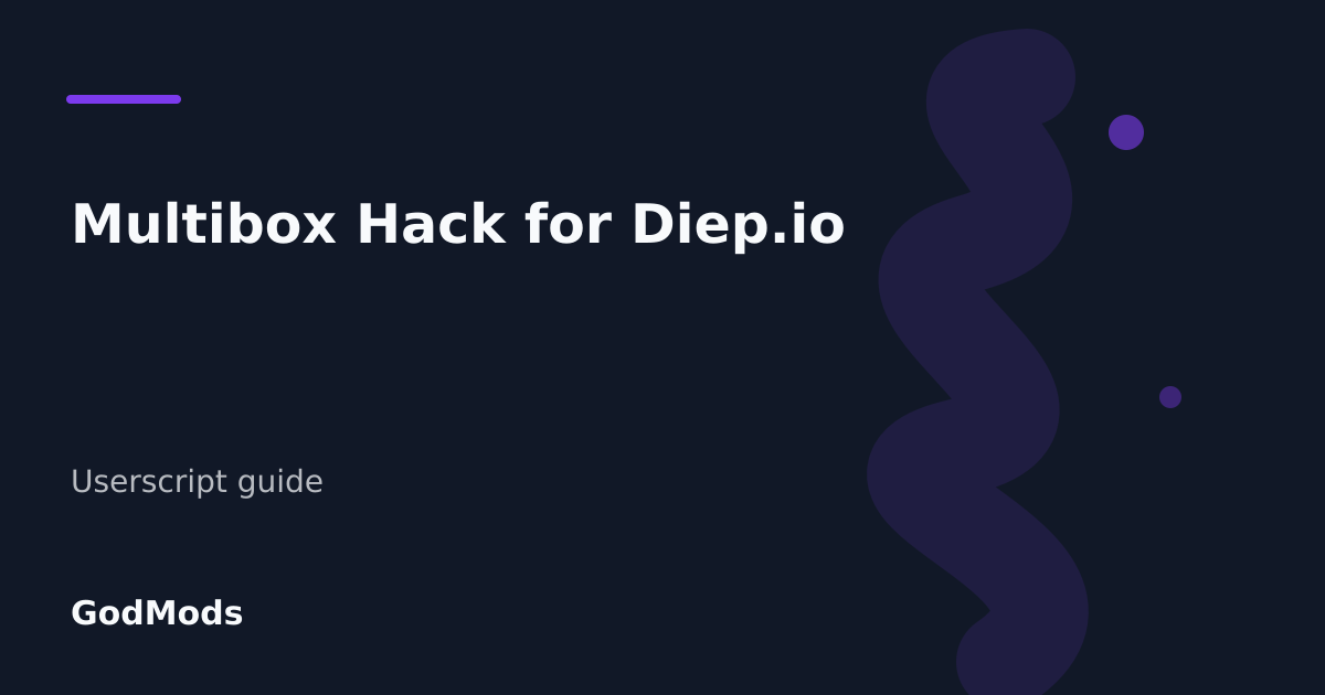 Editorial cover for Multibox Hack for Diep.io