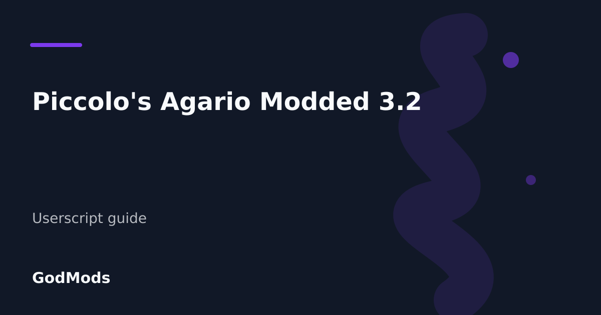 Editorial cover for Piccolo's Agario Modded 3.2