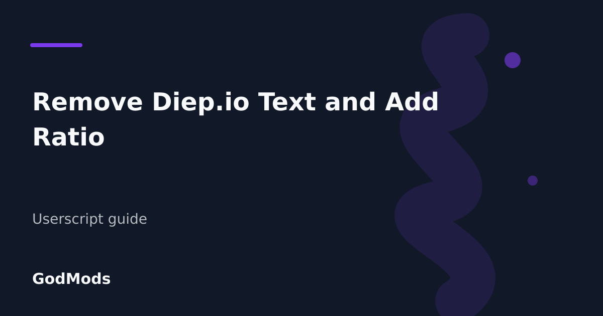 Editorial cover for Remove Diep.io Text and Add Ratio