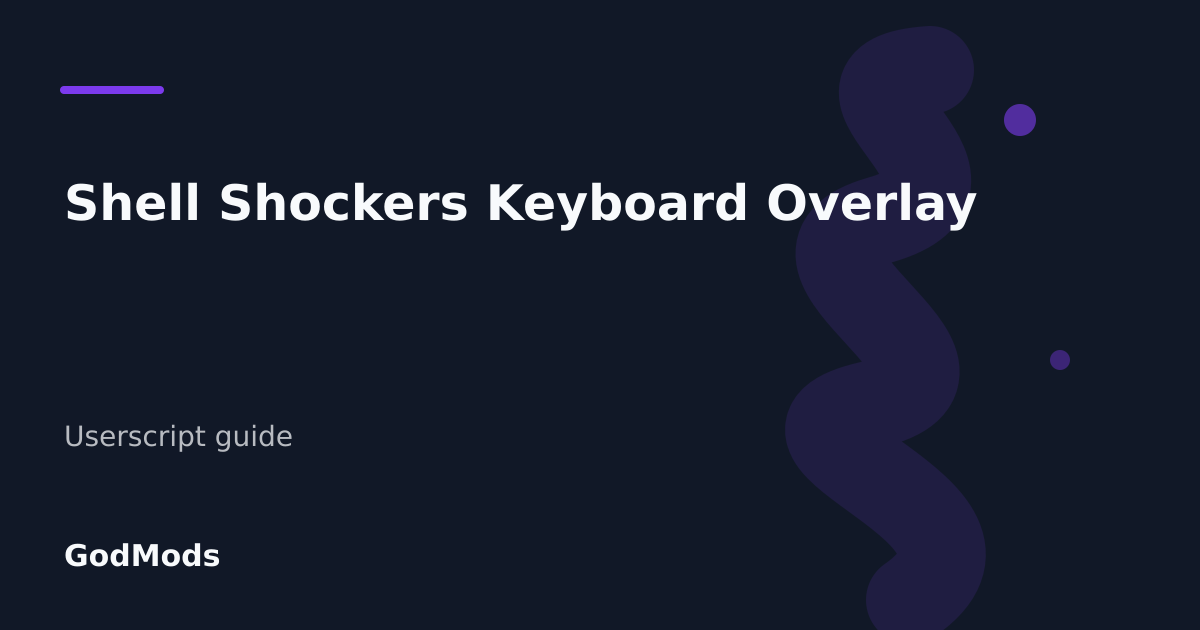 Editorial cover for Shell Shockers Keyboard Overlay