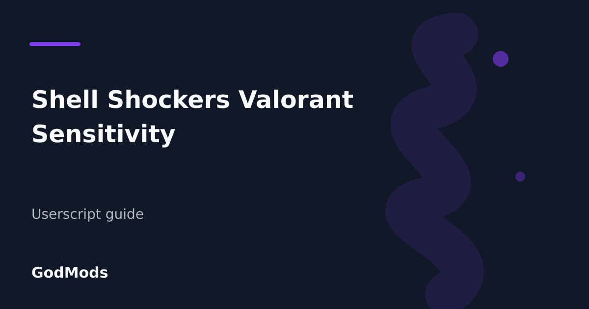 Editorial cover for Shell Shockers Valorant Sensitivity