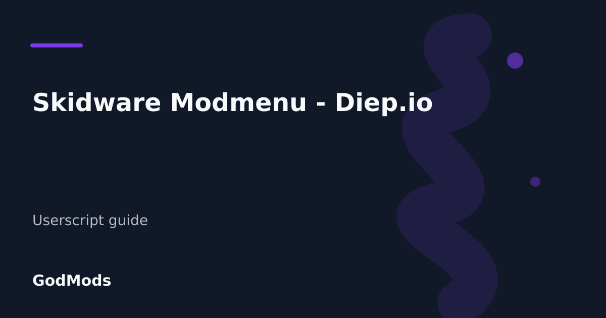 Editorial cover for Skidware Modmenu - Diep.io