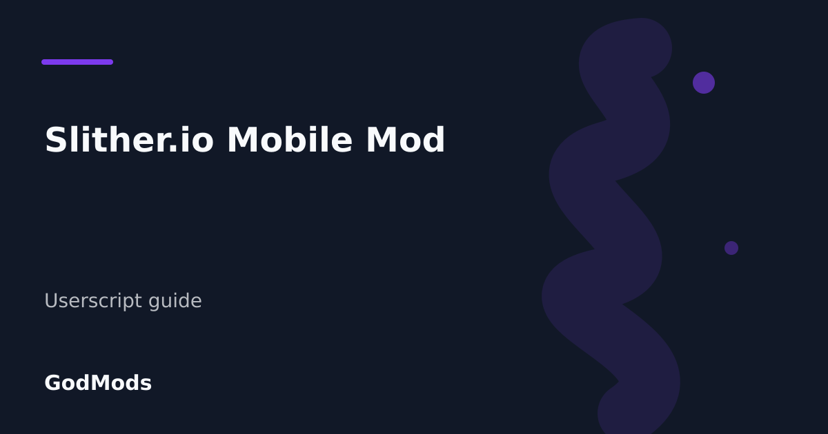 Editorial cover for Slither.io Mobile Mod