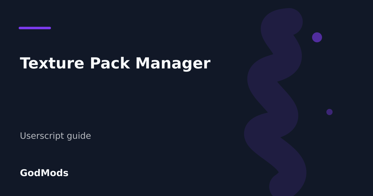 Editorial cover for Texture Pack Manager