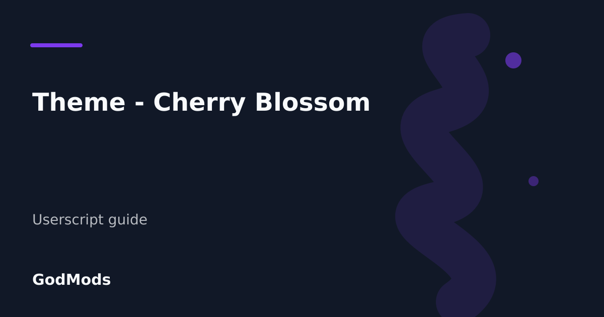 Editorial cover for Theme - Cherry Blossom