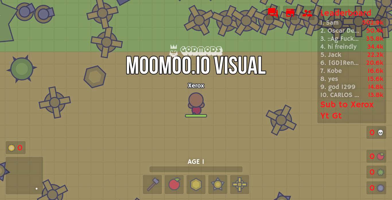 Moomoo.io Basic Mod Hack Gameplay